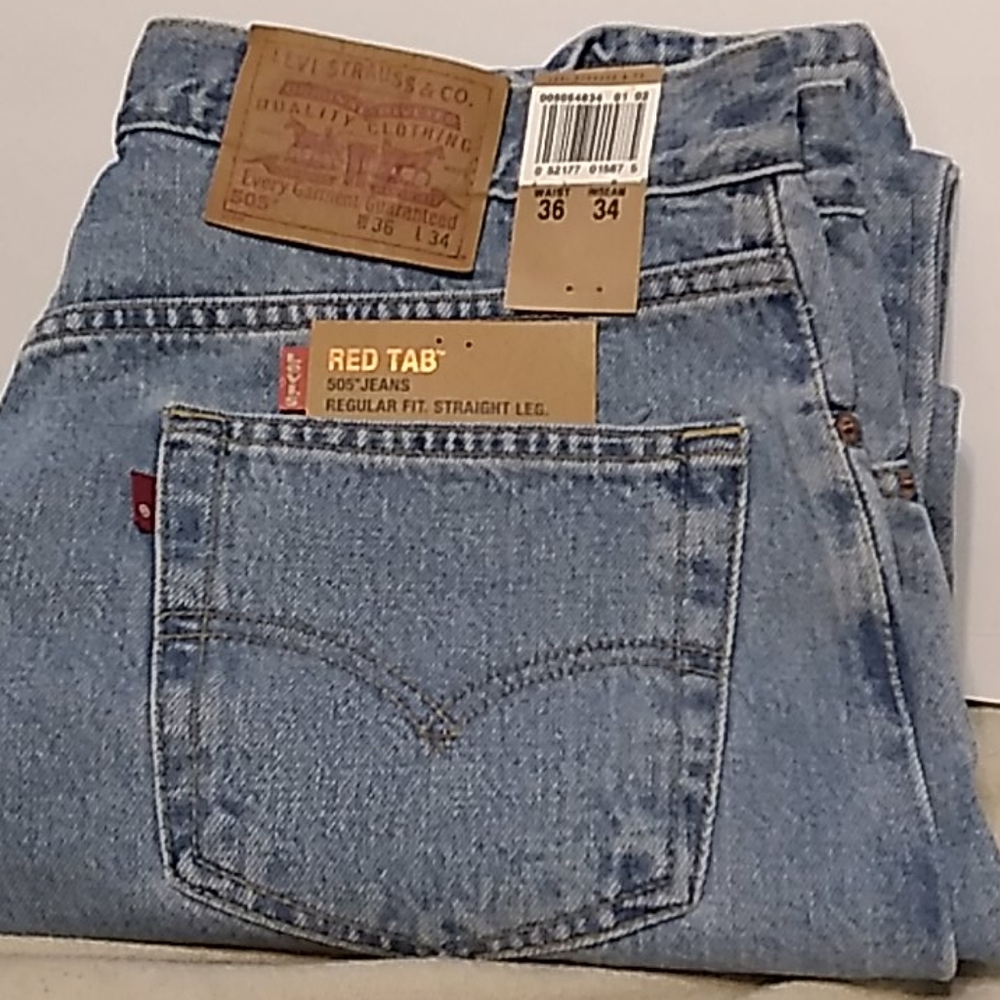 Levi 505 red tab jeans